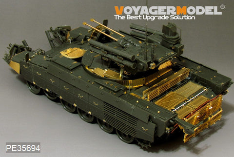 Voyager PE35694 Russian BMPT terminator tank support chariot upgraded with metal etch.