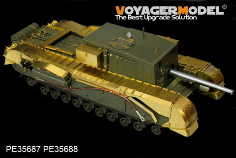 Voyager model metal etching sheet PE 35687 Metal etching for 3 inch gun mounted upgrade for Churchill heavy combat vehicles