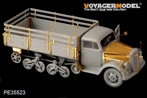 Voyager model metal etching sheet PE35523 Sd.Kfz.3 "Mechanical mule" Metallic etching for upgrade of Semi-tracked Carrie