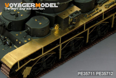 Voyager PE 35712 etched parts for reformation of wing and side armor plates of Soviet t - 35 super heavy-duty chariot