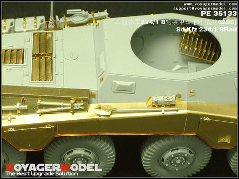 Voyager PE35133 Sd.Kfz .234 / 1 8 rounds long-range armoured reconnaissance vehicle upgrade metal etching