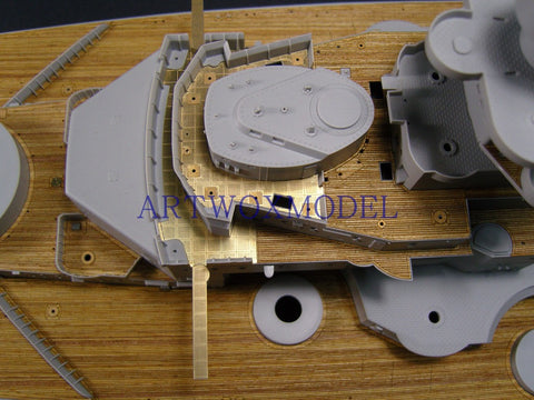 Artwox model wooden deck for trumpeter 03702 Bismarck battleship wooden deck AW30003A