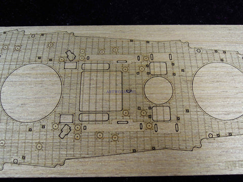 Artwox model wooden deck for Zvezda 9040 Russian Imperial Navy Sevastopol Wood Deck AW10069