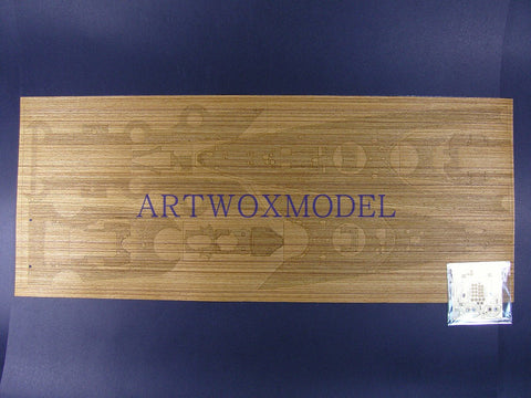 Artwox model wooden deck for trumpeter 03702 Bismarck battleship wooden deck AW30003A