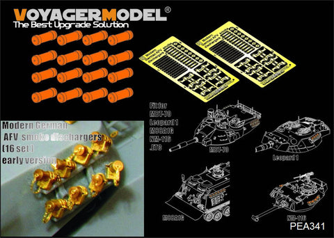 Voyager model metal etching sheet PEA341 smoke cartridges for German armoured vehicles during the Cold War (metal)