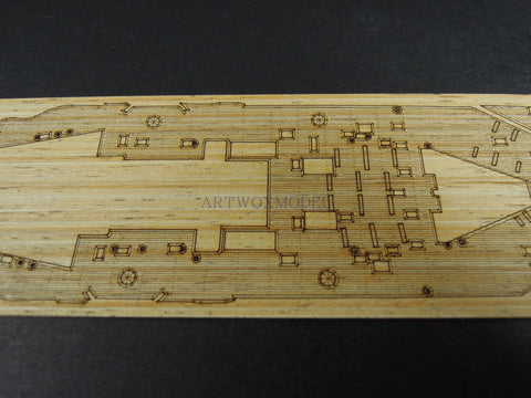 Artwox model wooden deck for Trumpeter 05798 Battleship 1941 wooden deck W20114