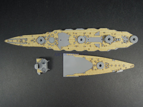 Artwox model wooden deck for Qingdao society 050880 Japanese Navy ship 1938 AW20122