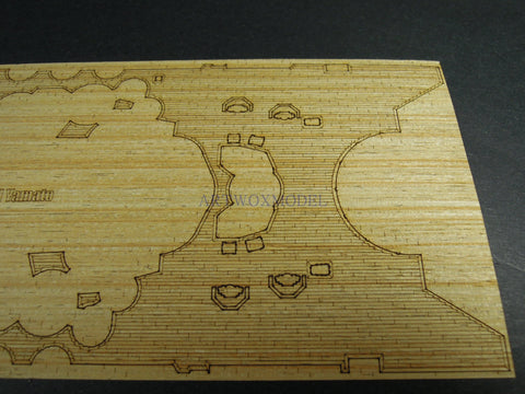 Artwox model wooden deck for HASEGAWA 40151 Japanese battleship "Yamato" battleship wooden deck AW50047