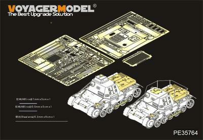 Voyager Model Metal Etching Sheet PE35764 World War II German I tank command type (Sd.Kfz.265) basic retrofit