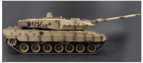 2.4GHengLong tank 1/16 German Leopard 2A6 tank full metal chassis bistable version large tank model car