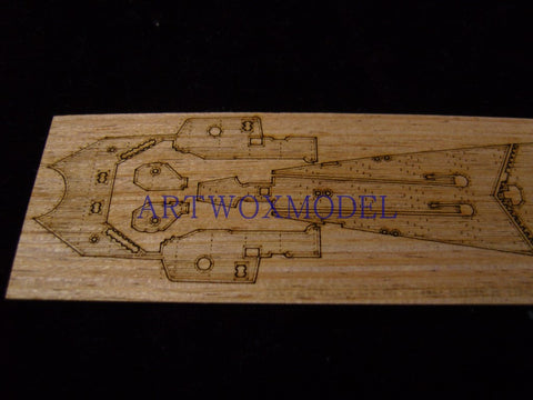 Artwox model wooden deck for Trumpeter 05767 German cruiser Eugen Prince 1945 wooden deck AW20033
