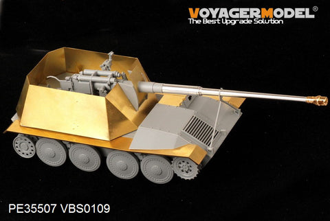 Voyager model metal etching sheet PE35507 General Purpose Weapons Vehicle PaK43 Anti-tank gun mounted upgrade metal etching pieces