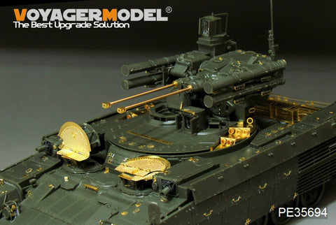 Voyager PE35694 Russian BMPT terminator tank support chariot upgraded with metal etch.