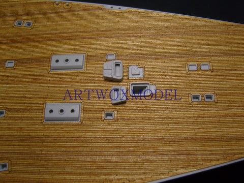Artwox model wooden deck for trumpeter 03702 Bismarck battleship wooden deck AW30003A