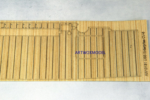 ARTWOX Model Wooden Deck for Trumpeter 65302 u. S. CV-6 enterprise aircraft carrier wood deck aw 10131