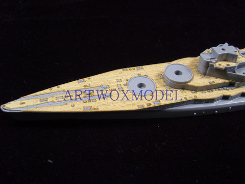 Artwox model wooden deck for Qingdao Society 041604 Japanese Battleship Araki Deck AW2001 1
