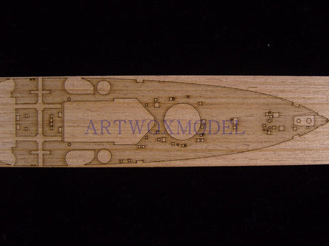 Artwox model wooden deck for tamiya 31615 WWII battleship prince of Wales wood deck aw 20033