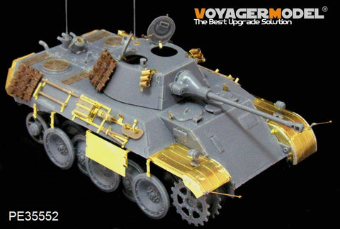 Voyager model metal etching sheet PE 35552 vk16.02 " panther" plans to upgrade metal etching for light combat vehicles