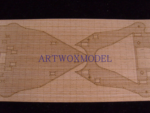 ARTWOX Model Wooden Deck for /Combrig3534FH tiger battleship cruiser wooden deck AW10073