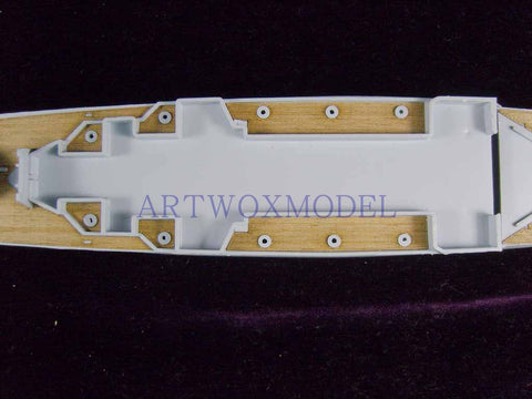 Artwox model wooden deck for Airfix A04202 British Navy cruiser USS Hood wooden deck AW50020