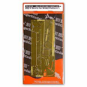 Voyager PE 35135 M4 a2 " Sherman" medium-sized chariot side skirt upgrade metal etcher