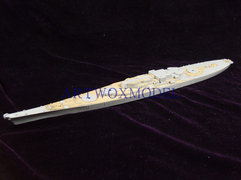 Artwox model wooden deck for Trumpeter 05701 U.S . - attached Warship 1984 Wood Deck AW20048
