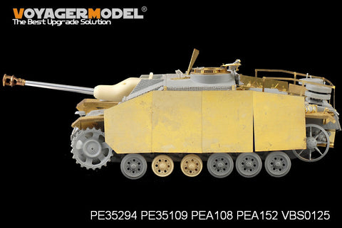 Voyager PEA152 3 assault gun G type late side additional armor plate metal etch.