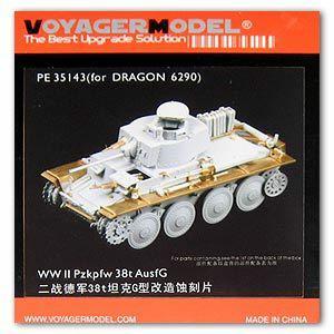 Voyager PE35143 Metal etching for the upgrade of the German 38t light tank G type in World War II(Dragon)