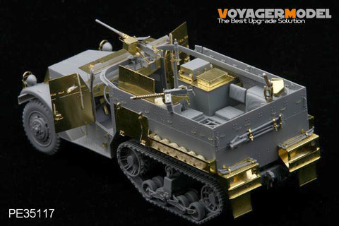 Voyager model metal etching sheet PE35117 M2 half-track armoured transport vehicle etching upgrade kit