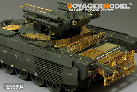 Voyager PE35694 Russian BMPT terminator tank support chariot upgraded with metal etch.