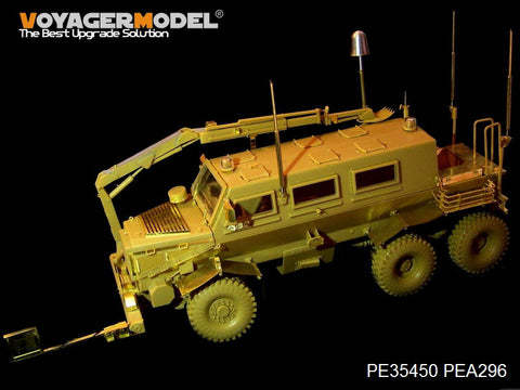 Voyager PEA296 "buffalo" 6X6 long range Minefield Detection System demining vehicle metal antenna group