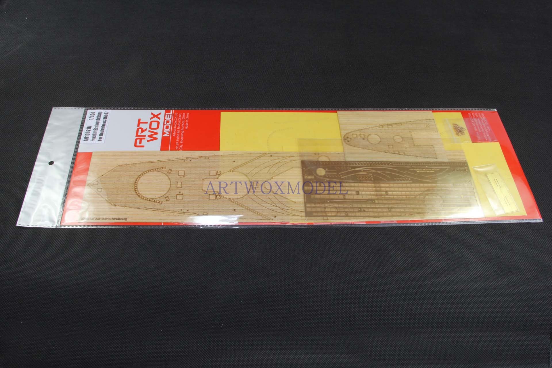 Artwox model wooden deck for trumpeter 86507 method Strasbourg battleship wooden deck PE 3m cover paper am 10021a