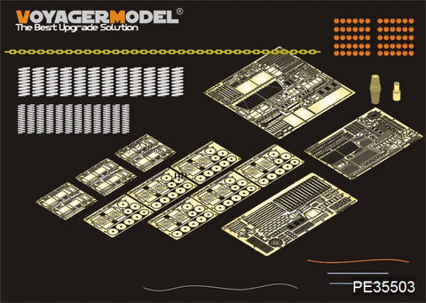 Voyager model metal etching sheet PE35503 Mk.3D Kinetic chain Spring suspension (Meg) for Metal etching