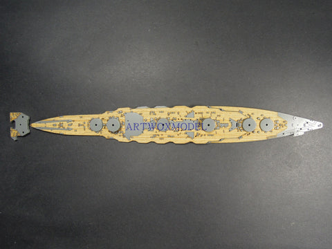 Artwox model wooden deck for Fujimi 420257 Japanese Battleship Birui Wood Deck AW2001 5