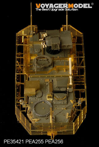 Voyager model metal etching sheet PEA256 "West Rick" armored vehicle is a IED jammer / high power antenna / identification board.