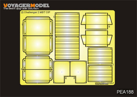 Voyager model metal etching sheet PEA188 Challenger 2 main battle tank IFF plate metal etch