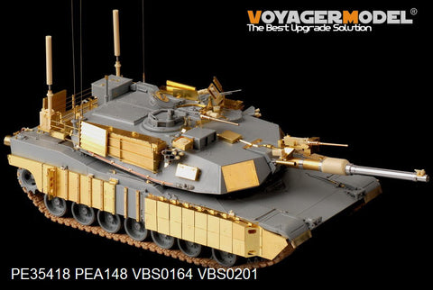 Voyager model metal etching sheet PE35418 M1A1 TUSK1 "Abran" main battle tank metal etch base Kit