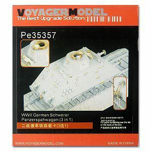 Voyager PE35357 World War II German Railway Armored Train upgrading metal etching parts (Dragon)