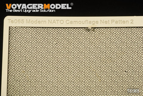 Voyager TE065 modern NATO military vehicle universal camouflage net metal etch (style 2)