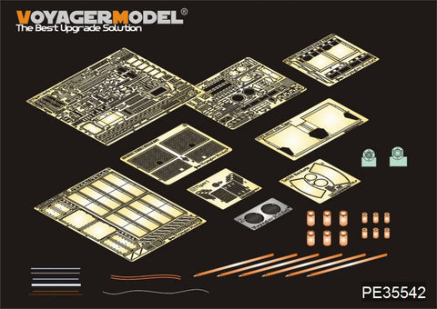 Voyager model metal etching sheet PE35542 6 metal etching kit ( dragon ) for tiger type pre-stage upgrade and reconstruction of heavy-duty chariot