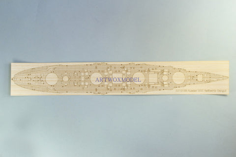 Artwox model wooden deck for Revell 05137 Russian battleship Gangut wooden deck AW10133
