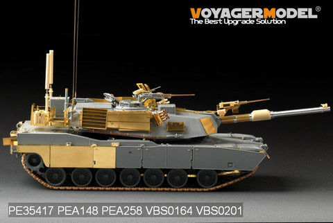 Voyager model metal etching sheet PE 35417 m1 a1 tusk 1 Abrams main battle tank upgrade metal etching kit