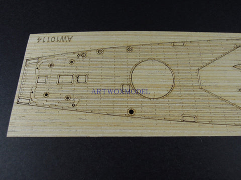 Artwox model wooden deck for trumpeter 05327 Indianapolis CA-35 1944 wooden deck AW10114