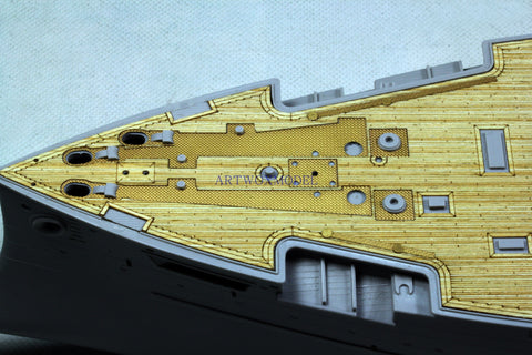 Artwox model wooden deck for Hobby boss 82002 Japanese Navy Mikasa battleship 1912 wooden deck AW30011