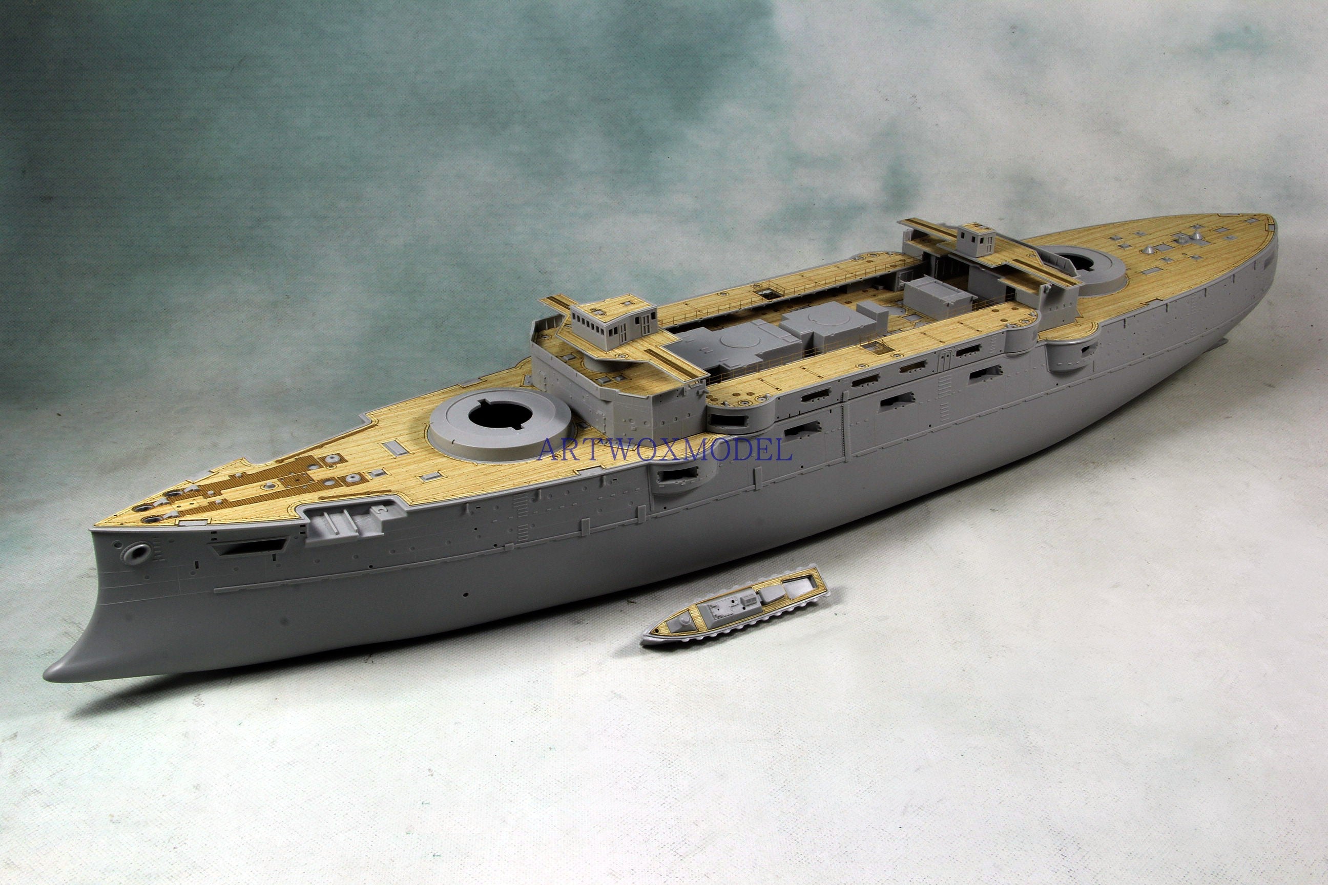 ARTWOX Model Wooden Deck for Trumpeter 62004 Battleship Matsu 1905 wooden Deck AW30009
