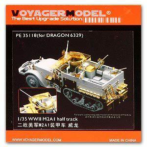 Voyager PE 35118 World War II US M2A1 half-track armored vehicle upgrade metal etching(Dragon)