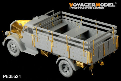 Voyager model metal etching sheet PE 35524 Opel "Lightning" 3 ton truck shallow cargo box type metal etching pieces(Dragon)