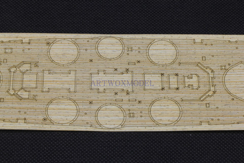 Artwox model wooden deck for Trumpeter 86508 Lord Yingnaerxun wooden deck PE 3M cover paper AM10023A