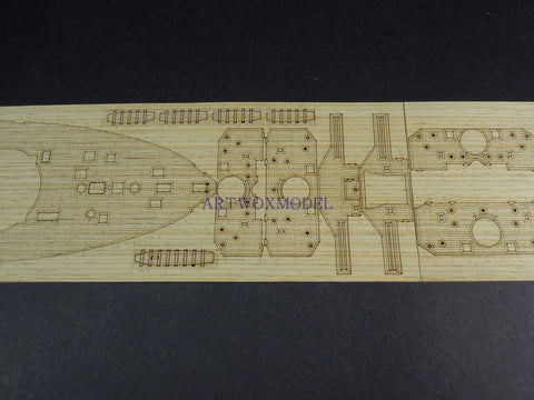 Artwox model wooden deck for Hasegawa 40061 Japanese Navy Sancha Battleship Wood Deck AW10115