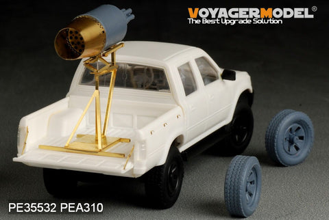 Voyager model metal etching sheet PE 35532 Libyan pickup truck carries aerial rocket nest modified metal etcher